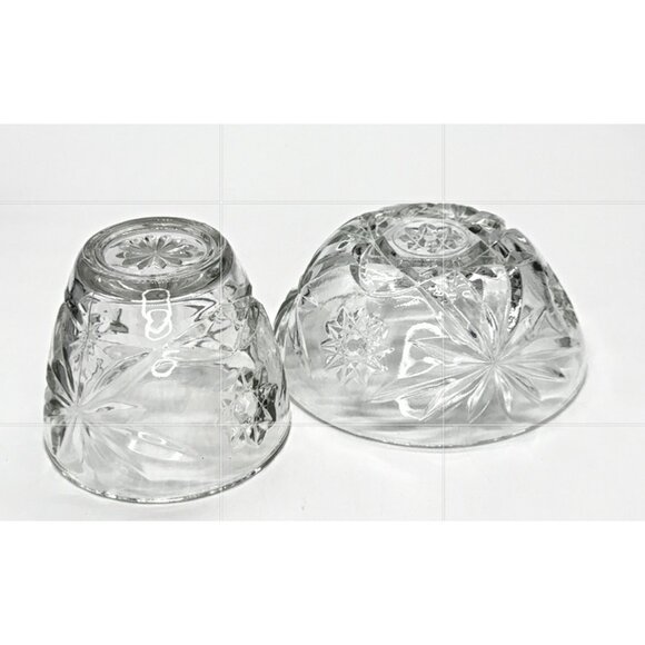 Vintge Anchor Hocking Early American Prescut Glassware, "Star of David" pattern, - Picture 2 of 3